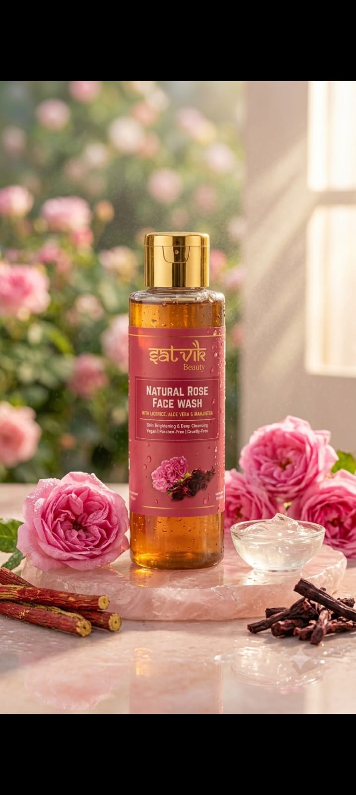 Satvik Beauty Rose Face Wash
